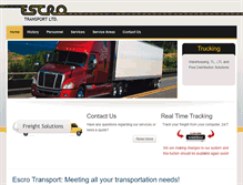 Tablet Screenshot of escrotrans.com